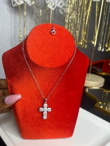 Collier Croix Brillant Femme