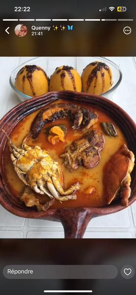 Soupe du pêcheur,sauce foufou