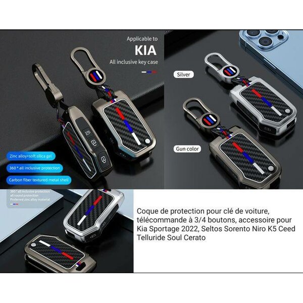 Étuis Porte-clés KIA EN ZINC