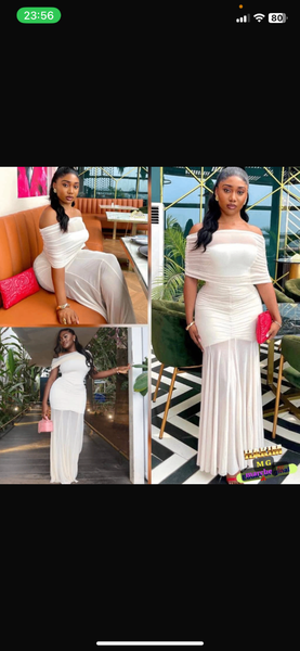 Robe Longue Épaules Dénudées