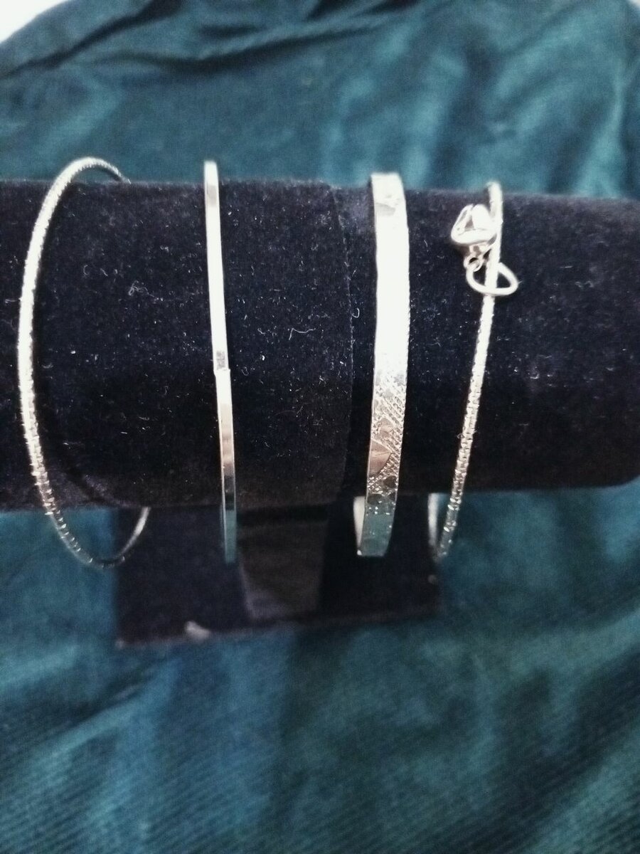 A set of fancy bangles