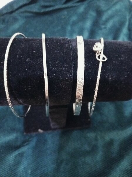 A set of fancy bangles
