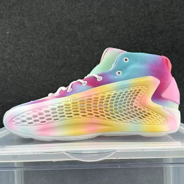 Baskets montantes arc-en-ciel