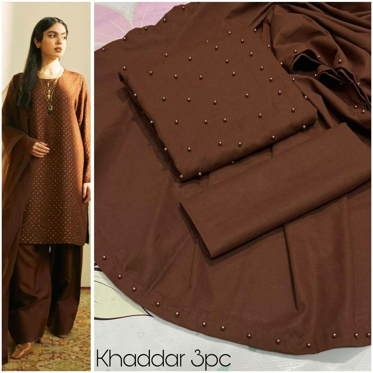 Khaddar 3 Peace Suit