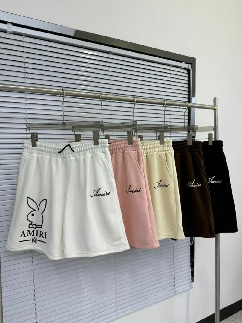 Cotton branded shorts