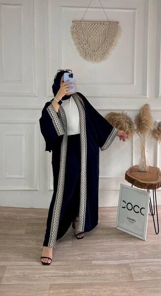 Abaya élégante à broderie