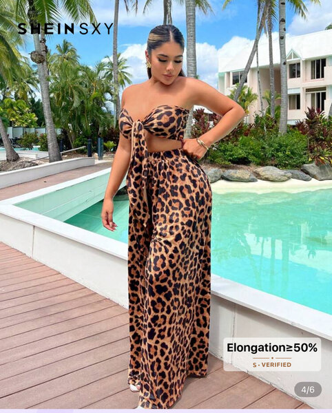 Ensemble Imprimé Léopard Femme