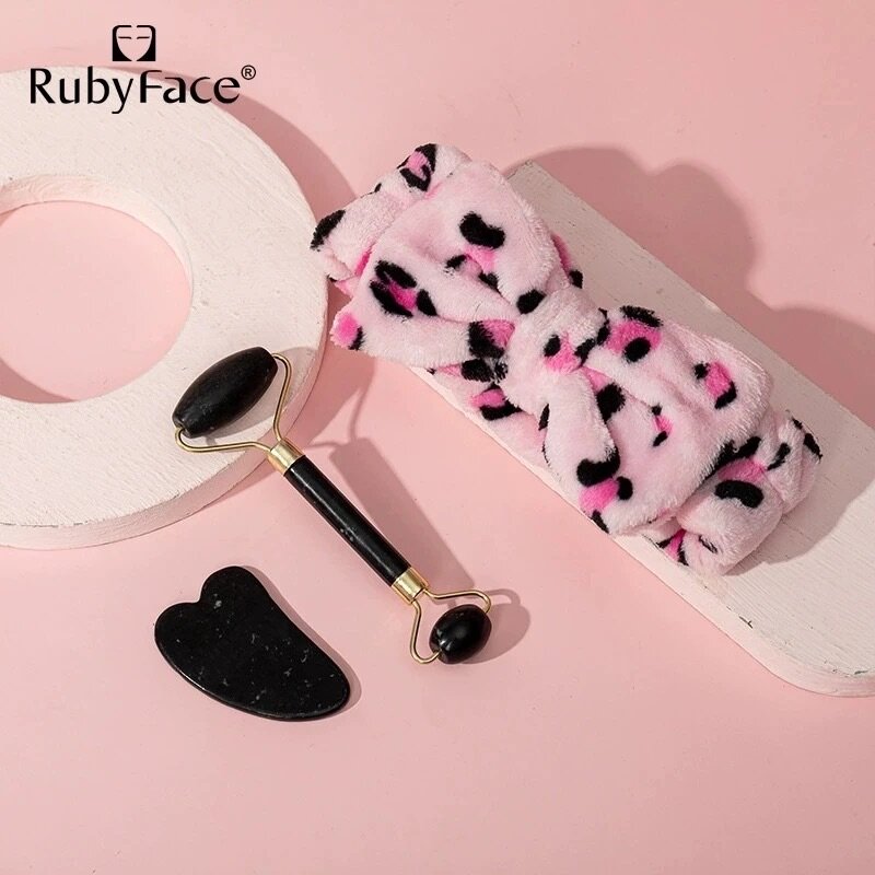 Jade Roller, Gua Shua & Headband