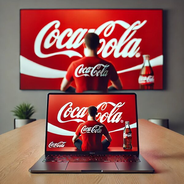 Coke red Branded laptop Hp