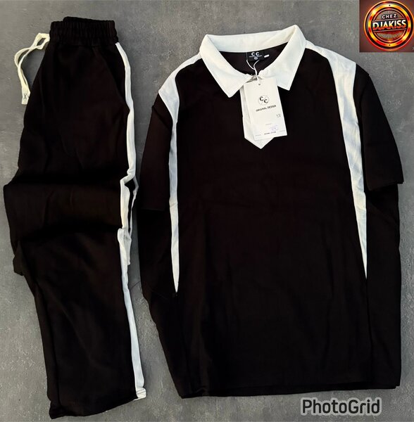 Ensemble de sport noir et blanc