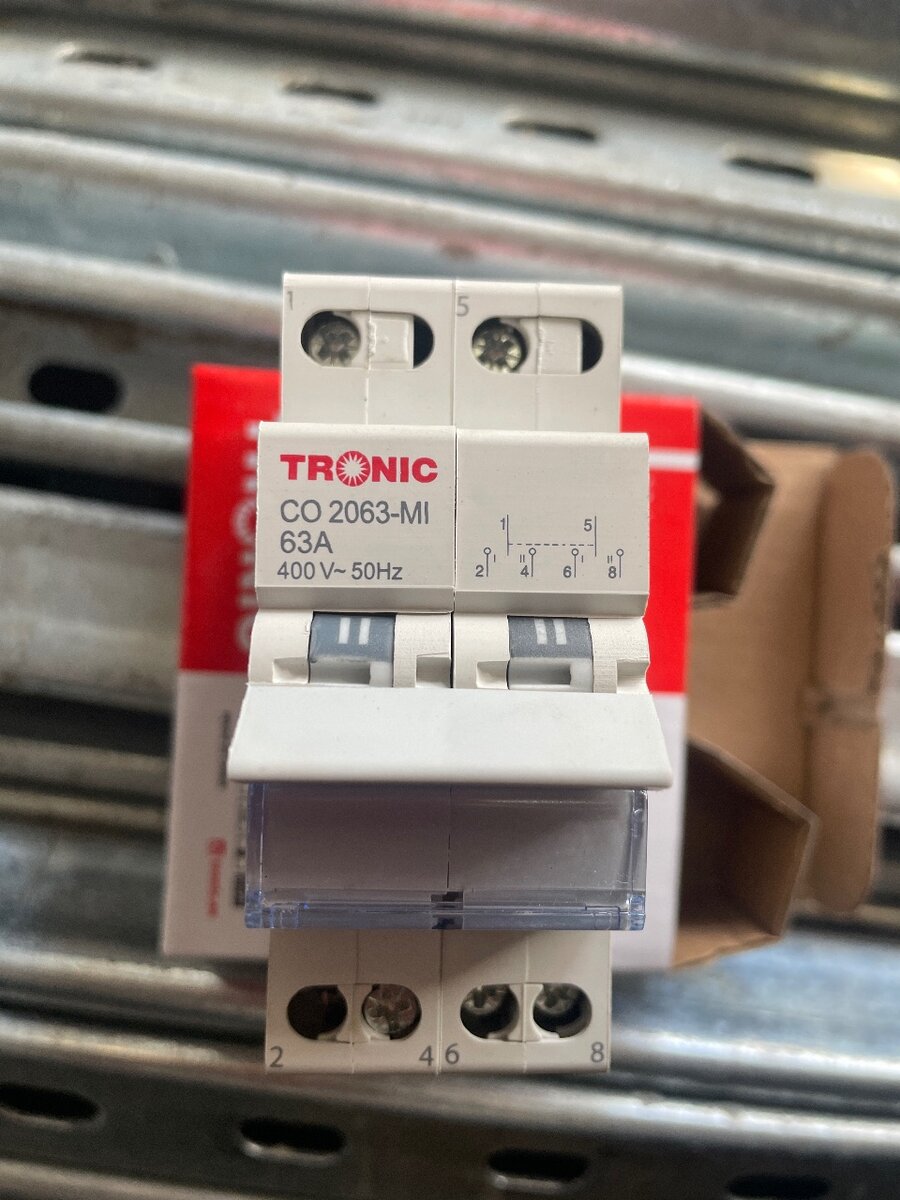 63amps Mcb change over switch