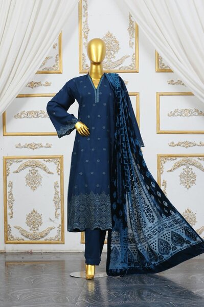 Valvet Shawl Suit Amsha By KFH