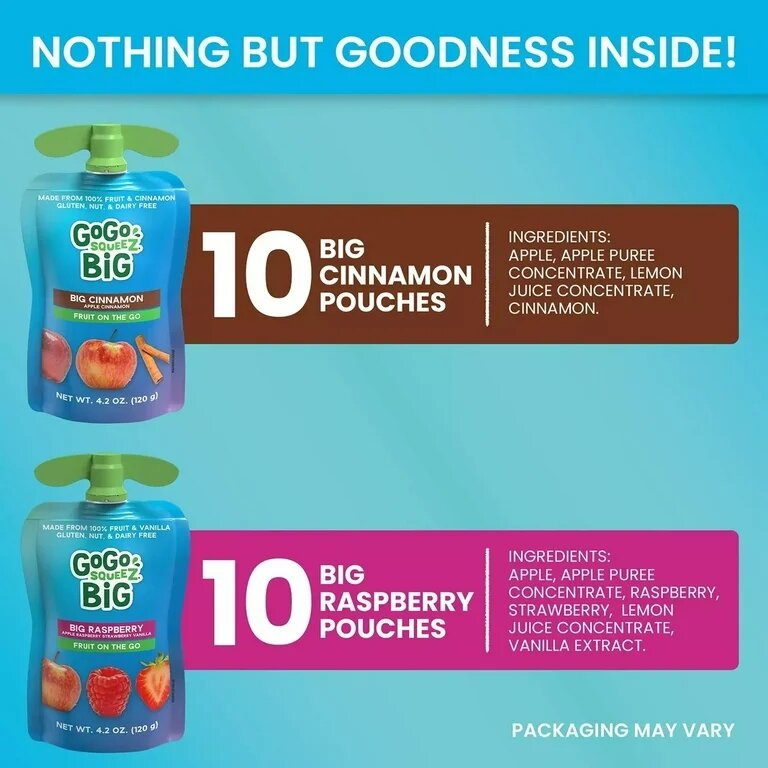 Gogo Squeeze Raspberry and Cinnamon