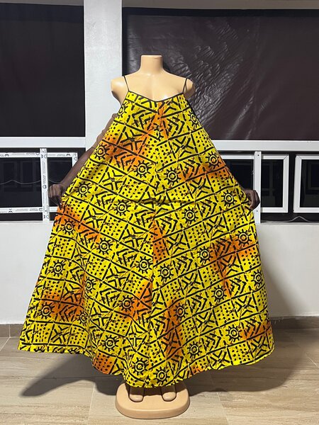 Robe longue décontractée imprimée