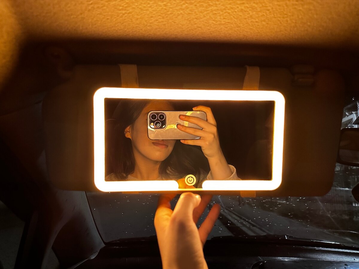 Led зеркало для машины