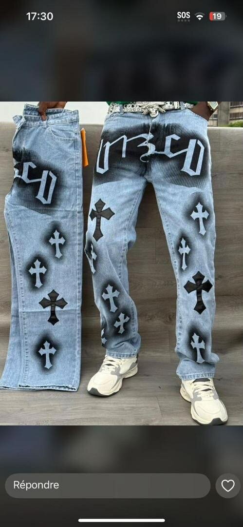 Jeans larges décontractés