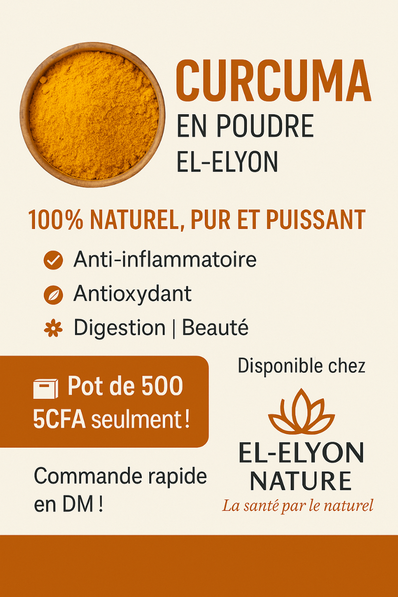 Curcuma en poudre Bio El-Elyon