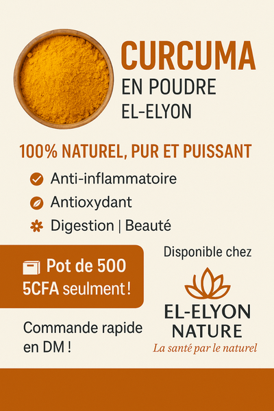 Curcuma en poudre Bio El-Elyon