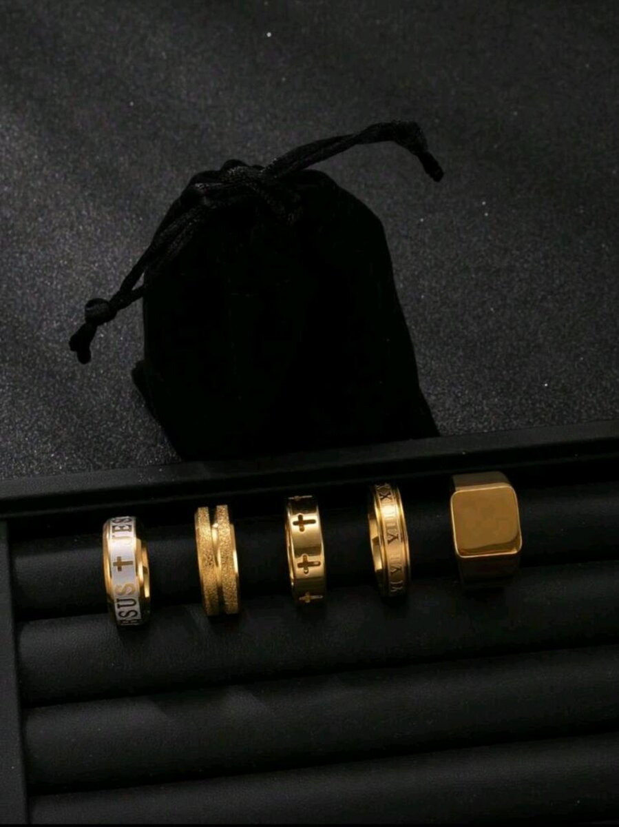 Ensemble de Bagues Homme Élégantes