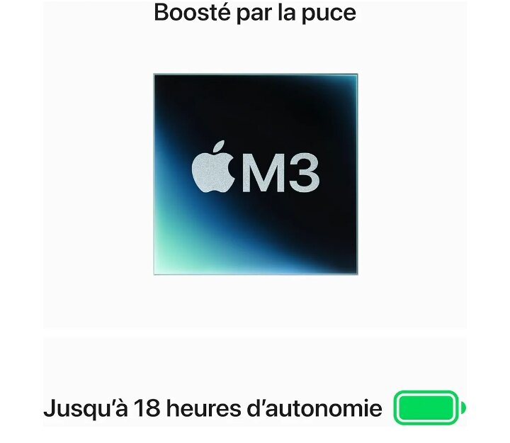 MacBook Air M3 13" 8/256Go