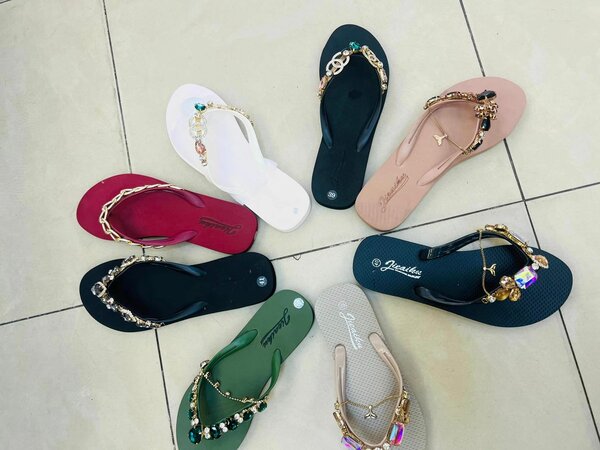 Women's sandals, no heel.