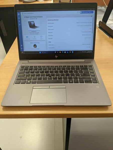*HP Zbook 14U G5 14