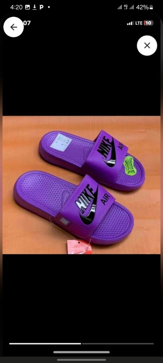 Adidas and nike slippers