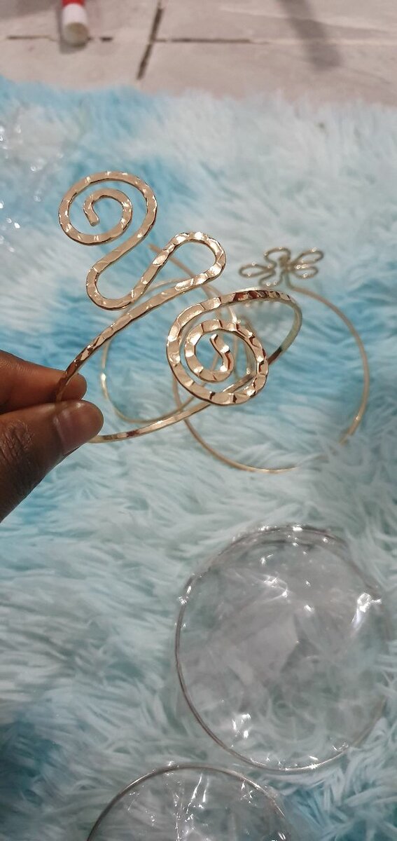 Bracelet serpent doré