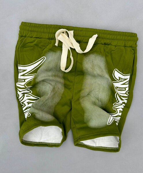 Shorts vert imprimé urbain