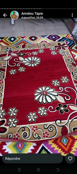 Tapis élégant floral