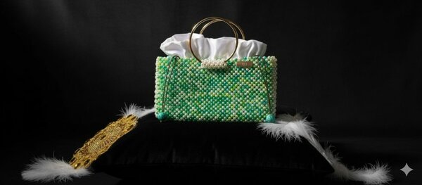 Sac à main perlé élégant