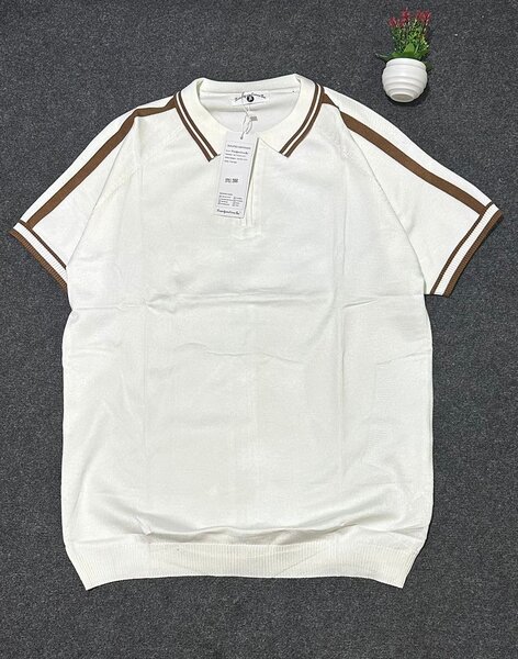 T-shirt polo blanc classique