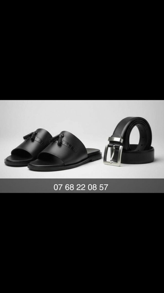 Ensemble Ceinture et Sandales Homme