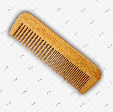 Hair Candy Bamboo Wood Made Comb Double Size Tooth (Size : 17X5cm)