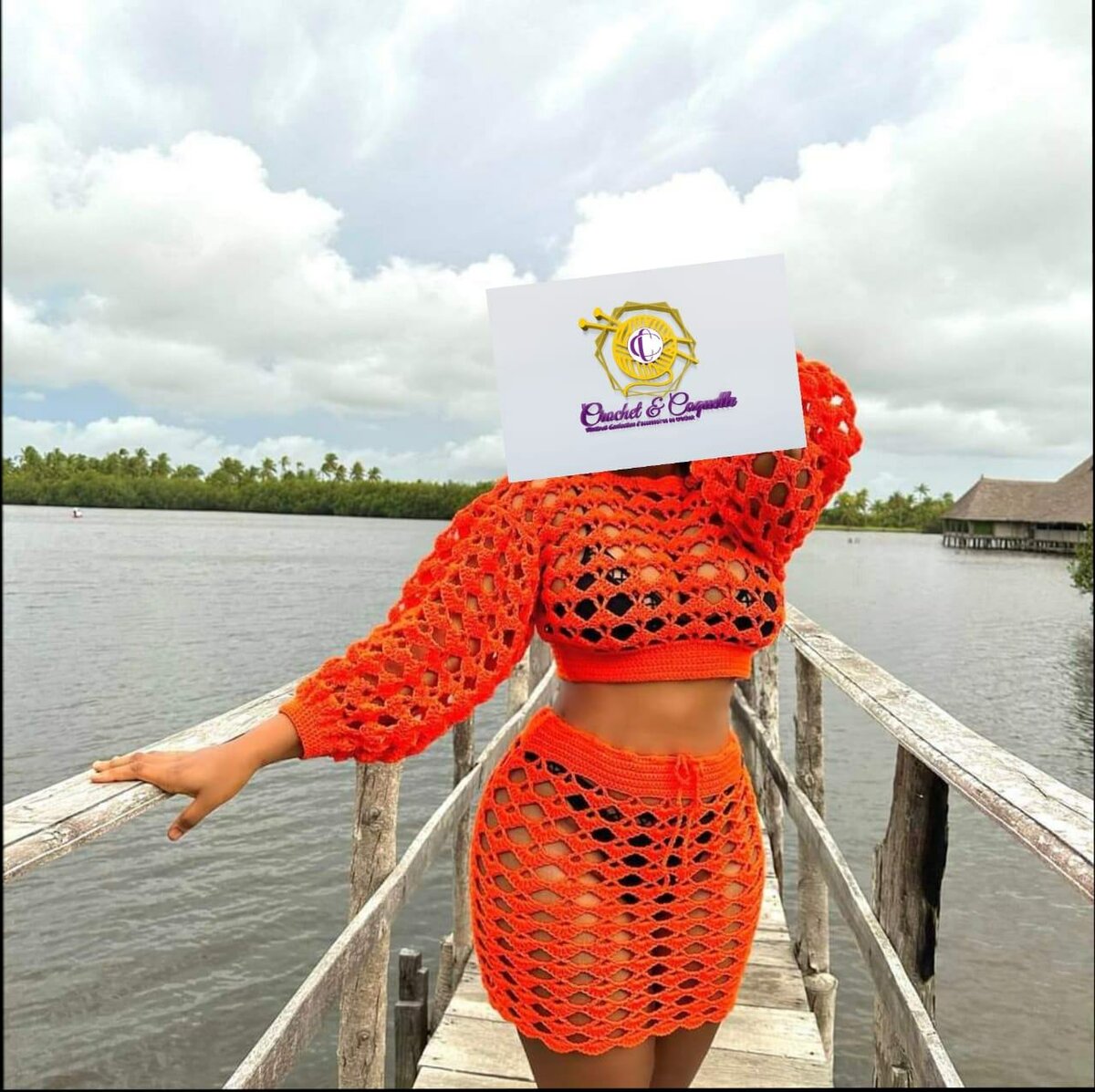 Ensemble Jupe de plage au crochet