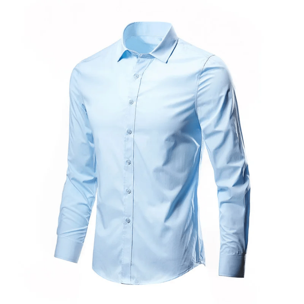 Chemise classique homme bleu