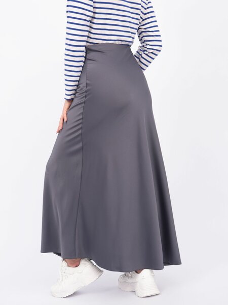 Атласная юбка макси