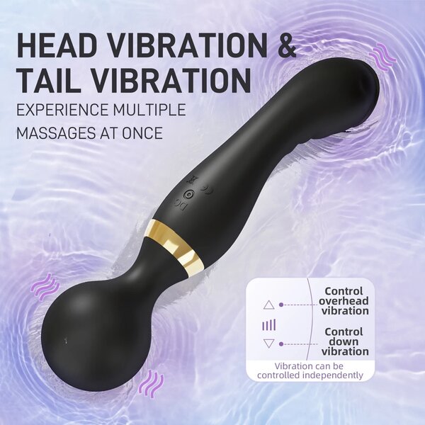 Appareil double-vibro massage(tête et queue)