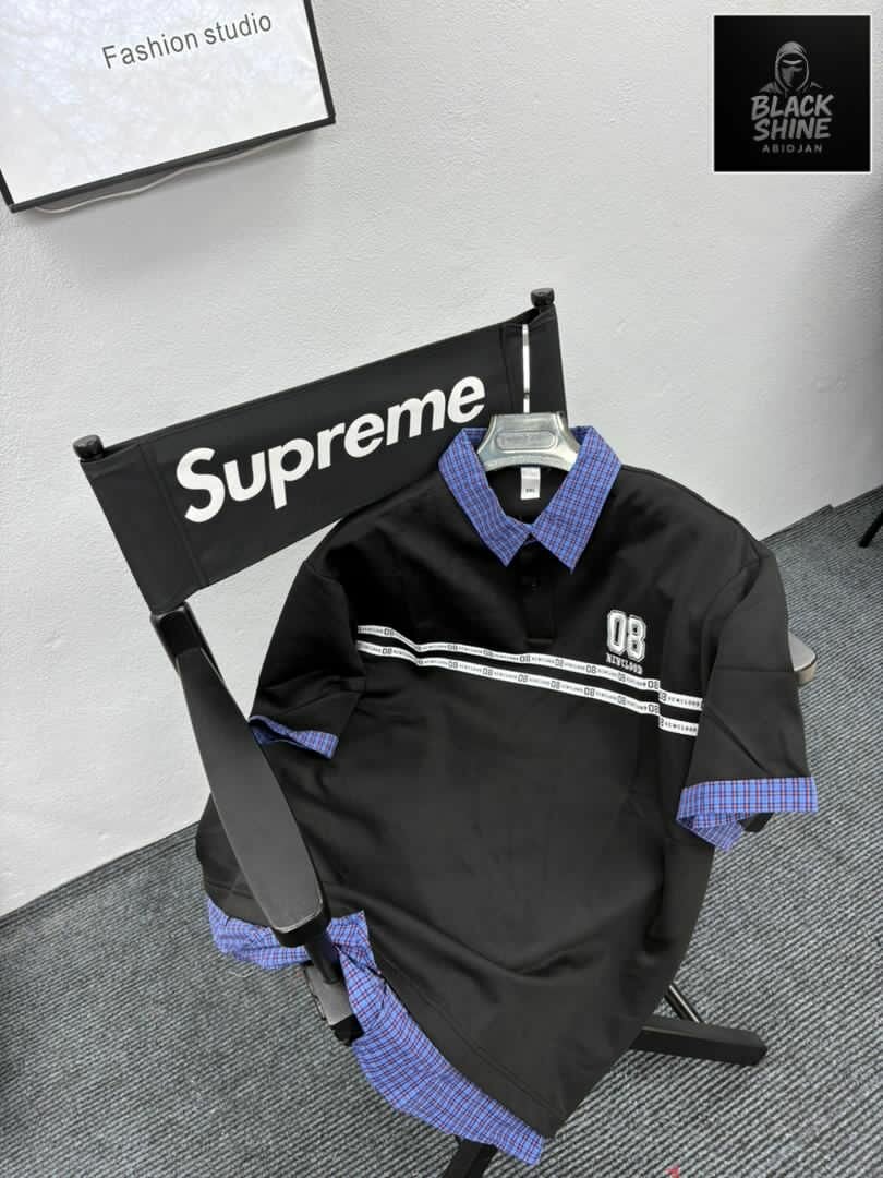 Polo bicolore élégant homme