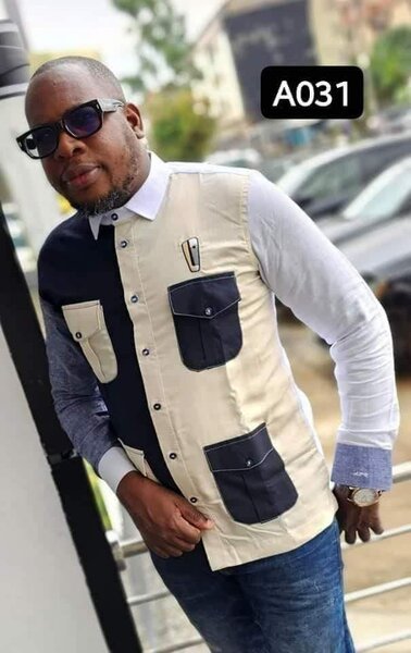 Chemise Homme Bicolore Élégante