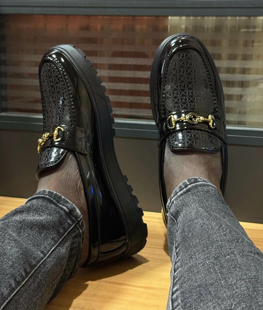 Mocassins GUCCI en cuir homme