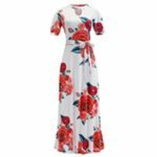 Fashion Ladies Casual Half Sleeve, Long Dress '306861