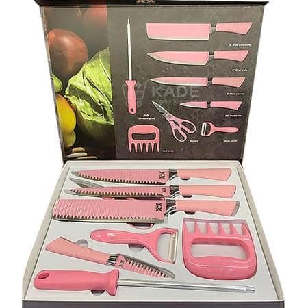 Kit de couteaux de barbecue en acier inoxydable, cadeau coupé au rasoir