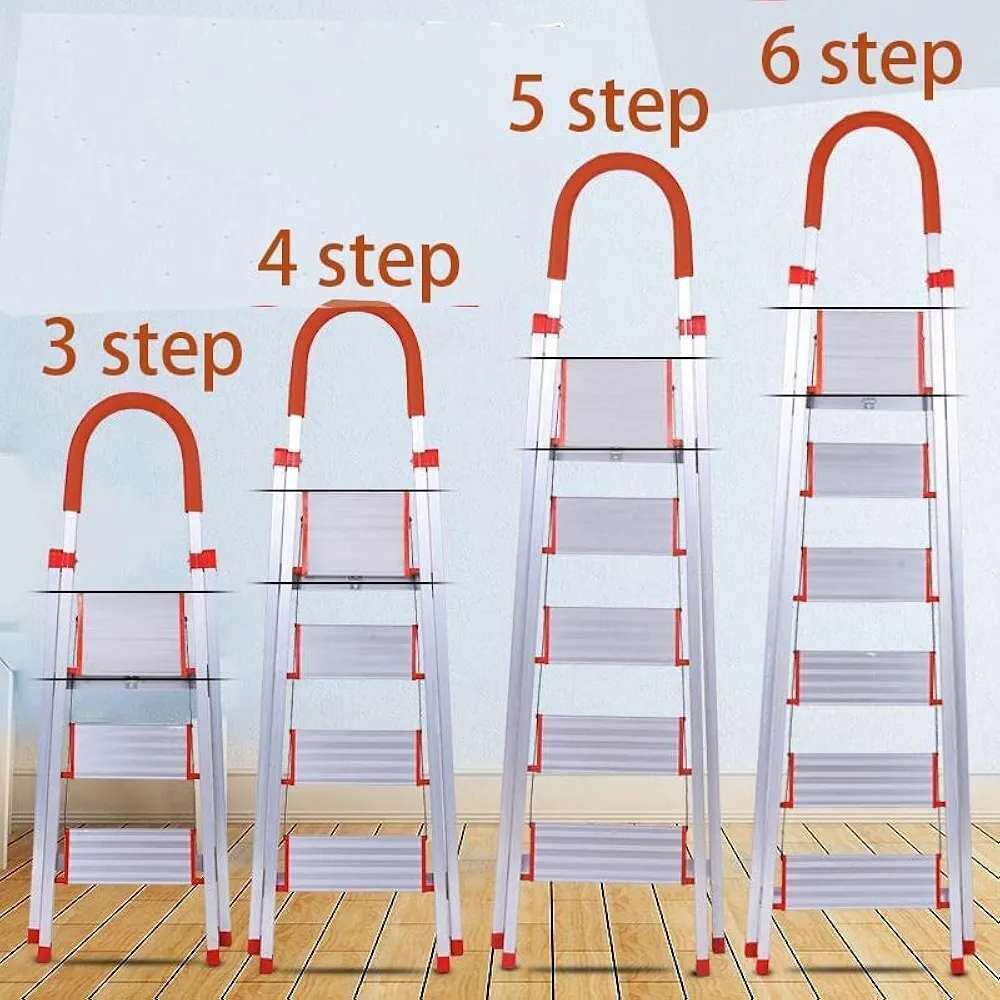 5 steps Stainless steel ladder