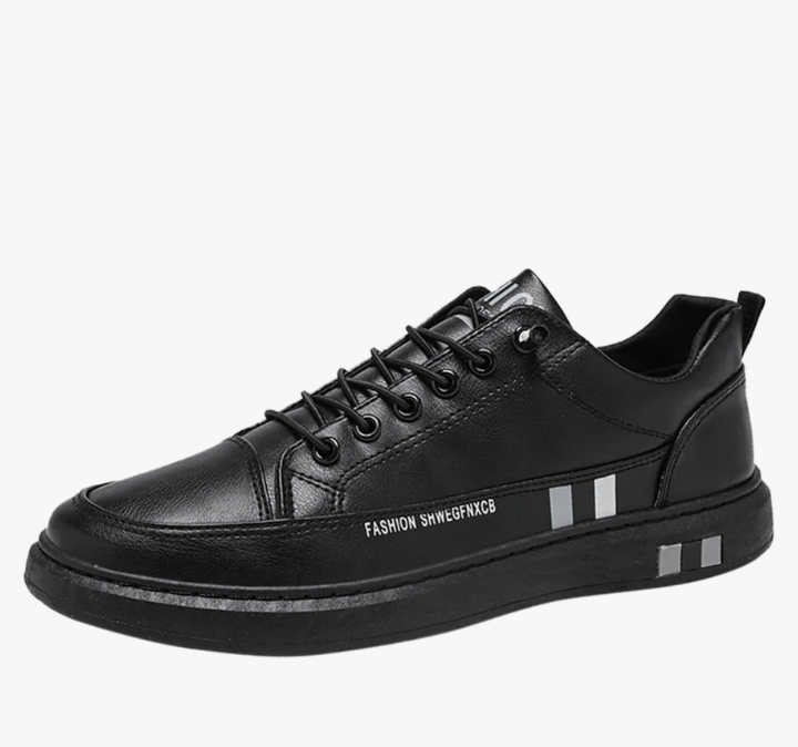 Men's Fashion Round Toe Lace Up Leather Shoes