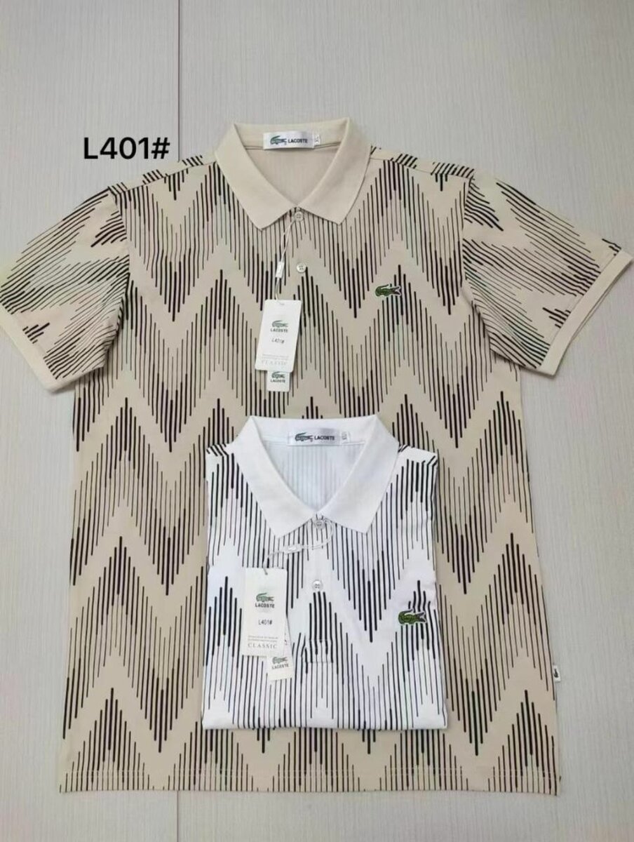 Polo homme à motifs zigzag
