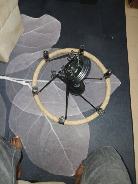 Suspension en corde vintage