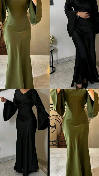 Robe élégante à manches longues