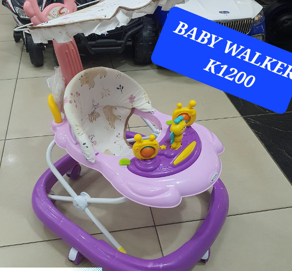 purple walkers with toys