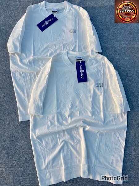 T-shirts blancs unisexes